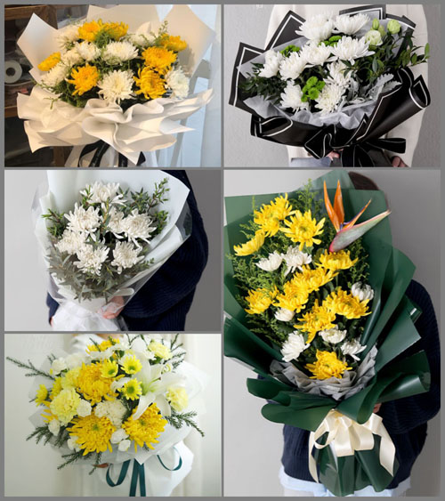 浙江省绍兴越城区孙端镇吴融村白事花束代送